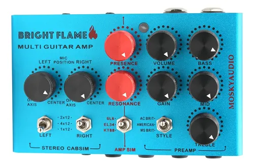 MOSKY AUDIO Bright Flame ギターアンプシミュレーター Mosky Bright Flame Simulador Amplificador Estéreo Preamp Di
