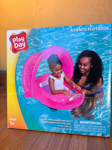 Silla Inflable Para Bebe Play Day Flotador Con Techo