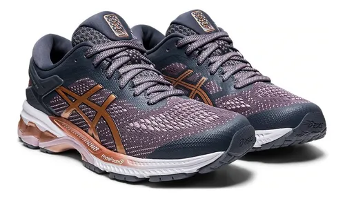 Zapatillas Asics Gel Kayano 26 Running Mujer Gris 2020