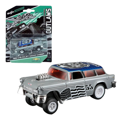  Chevrolet Nomad Gasser 1955 Coleccion Maisto Febo