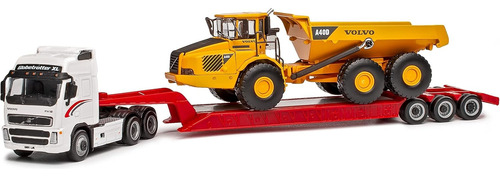 Camion Escala 1/87 Volvo Fh12 Camabaja Con Dumper Volquete