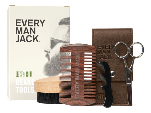 Every Man Jack Juego De Herramientas Para Barba  Peine De B