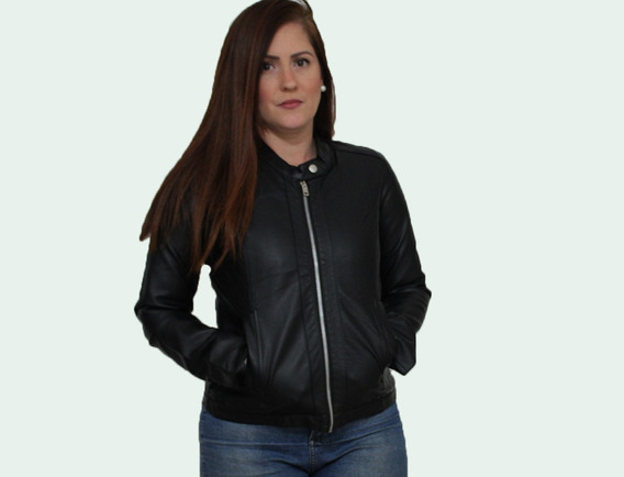 jaqueta de couro feminina barata mercado livre