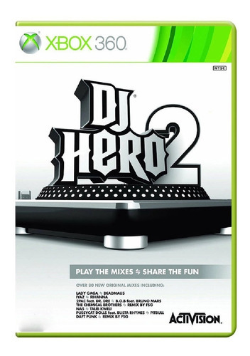 Juego multimedia físico Dj Hero 2 Activision para Xbox 360