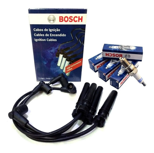 Kit Cables + Bujias Bosch Chevrolet Aveo 1.6 16v Apto Gnc