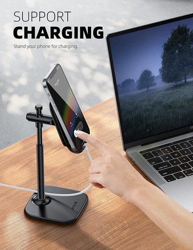 Soporte Para Telefono Celular De Escritorio - Negro Lamic...