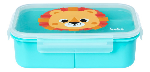Lancheira Com Divisória Lunchbox 1000ml Marmita Buba Zoo