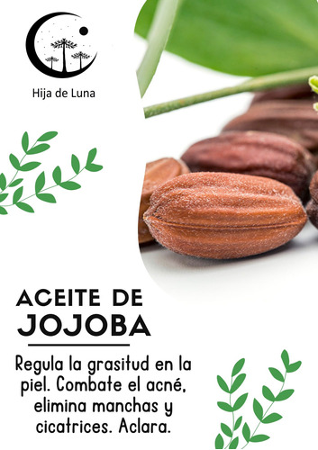 Aceite De Jojoba 50ml Puro Y Natural