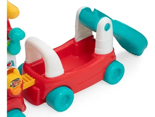 Correpasillos 3 en 1 WinFun león con luz y sonido 12M amarillo