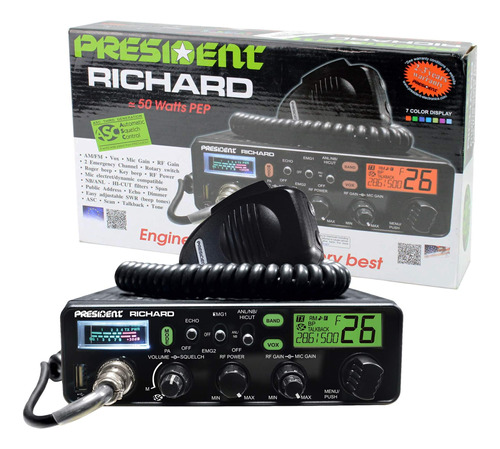 Radioaficionado Presidente Richard De 10 Metros, Pep De 50 W