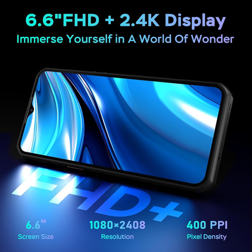 Oukitel Wp39 5g 24(6+18)+256 Gb 11000mah Teléfono Celular Inteligente Dual Sim Mtk 6100+ 6.6in Fhd+ip69k Impermeable Rugged Smartphone Face Id/64mp