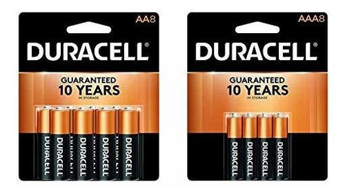 Duracell  Copertop Pilas Alcalinas Aa  8 Unidades &  Copp