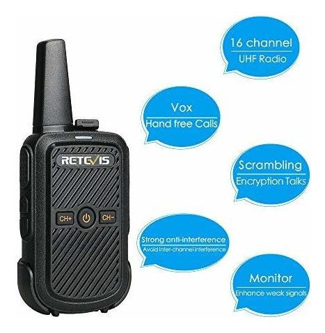 Retevis Rt15 Walkie Talkie Rechargeable Frs 16 Channel For