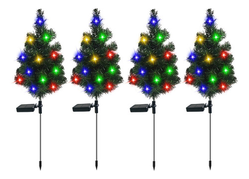 Lámpara Solar Para Árbol De Navidad, Decoración De Jardín, 4