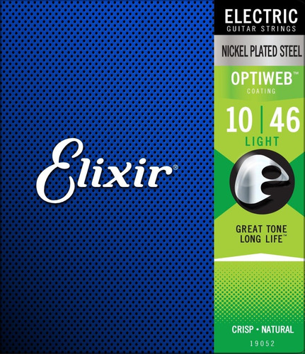 Encordoamento Guitarra 010 Elixir Optiweb 10-46 Light 19052 