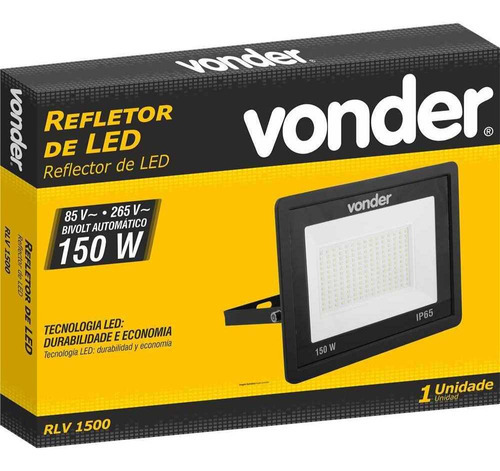 Refletor De Led 150 W Rlv1500 Bivolt Vonder