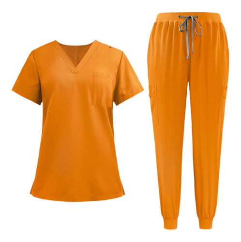 Conjunto De Uniforme Médico Para Mujer, Camiseta Suave Y