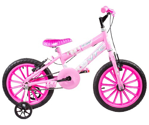 Bicicleta Infantil Aro 16 Feminina Rosa