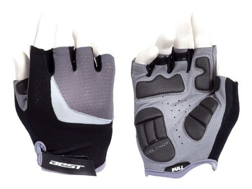 Guantes Cortos Hombre Best Sb-01-7003-b Negro/plomo Talla Xl