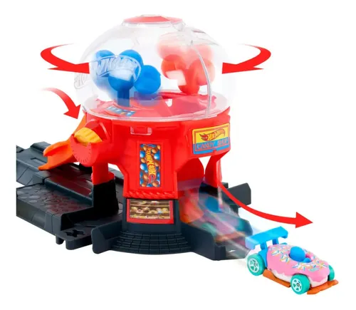 Disponible juego original de Hot Wheels Downtown Candy Shop 🔥 El juego incluye un coche fundido a escala 1:64 con un cuerpo en forma de rosquilla y detalles dulces 🍭 Los niños Disponible juego original de Hot Wheels Downtown Candy Shop 🔥 El juego incluye un coche fundido a escala 1:64 con un cuerpo en forma de rosquilla y detalles dulces 🍭 Los niños