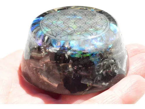 Orgon Orgonite Tumbatorres Con Mandala Protección Energética
