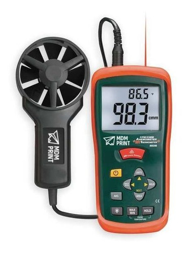 Anemometer With Ir Temp 80 To 5900 Fpm