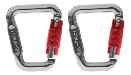 Safety Locking Carabiner 2x 21kn Paragliding /