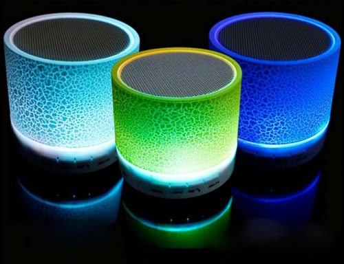 Imagen 5 de 5 de Mini Parlante Bluetooth Led Manos Libres Micro Sd Aux