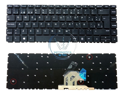 Teclado Laptop H- Probook 440-g6 445-g6 440-g7 Series Españo