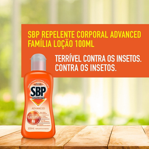 Sbp Advanced Repelente Corporal Loção Com Icaridina 100ml