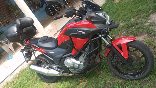 Honda Nc 700x 2013 Com Abs . Com:protetor De Moto Carenagem