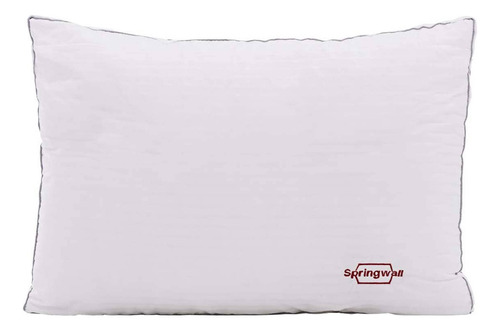 Almohada De Microesfera Spg 80x50 Springwall - Rex Color Blanco