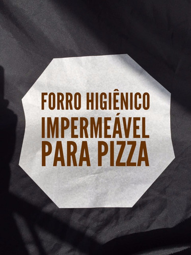 400 Fls Papel Manteiga 40cm Octogonal Forrar Caixa De Pizza