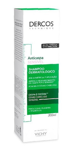 Vichy Dercos Sensitive Anticaspa Shampoo 200 Ml