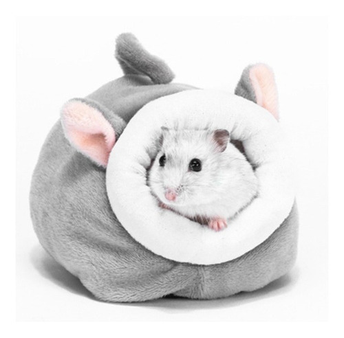 Cama Nido Para Hamster Ratita Roedor Color Gris