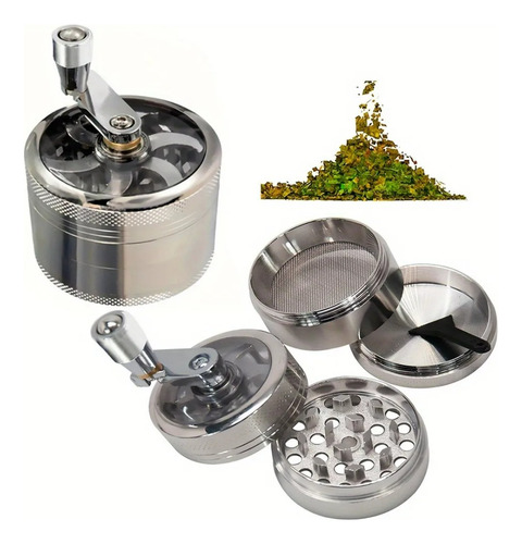 Grinder Metálico Molino Grande Moledor Especias