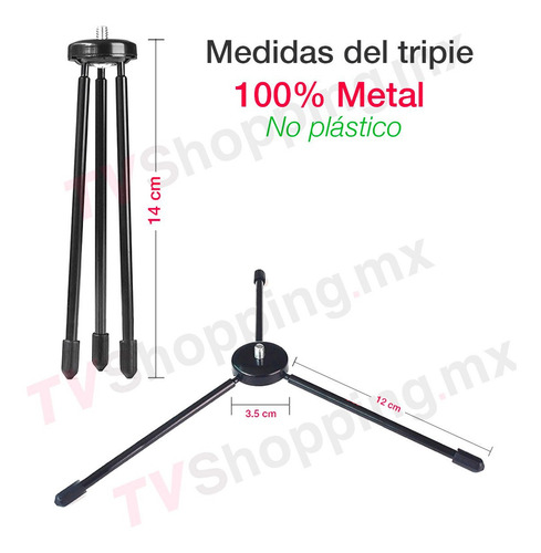 Lámpara Aro Profesional Tutoriales Foto Video + Tripie
