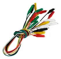 Comprar 10 Cables 55 Cms Con Pinza Cocodrilo Arduino Uno Pic Avr Arm
