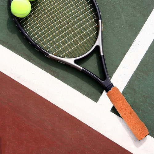 1 Rollo De Cinta De Fibra T Con Agarre Para Raqueta De Tenis