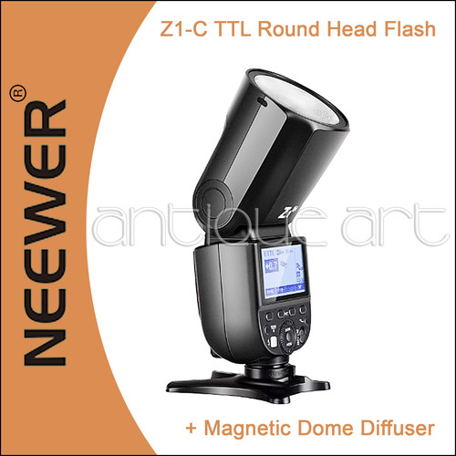 A64 Flash Neewer Z1-c Speedlite Canon Godox V1 Dome Filtros (Usado)