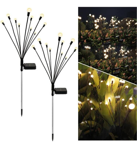 Youmu 2 Piezas 10 Luces Led For Camino Al Aire Libre For