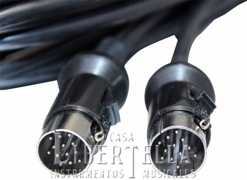 Imagen 2 de 2 de Cable Midi De 6 Metros 13 Pines Recubierto Importado Nuevo