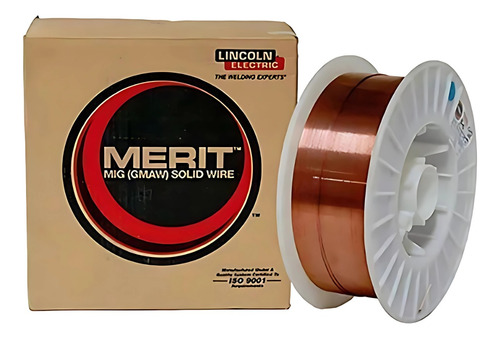 Bobina Lincoln Electric Merit Rm-56 0.8mm 15kg Mig Mag Negro