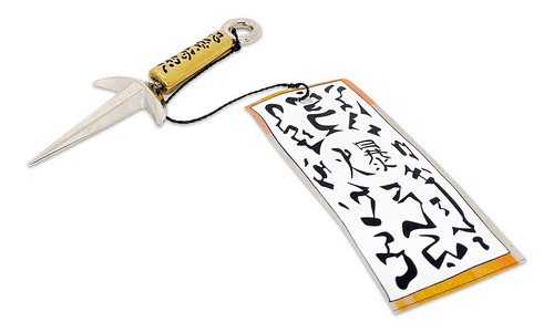 Imagem 2 de 4 de Kunai Minato De Metal Com Selo Explosivo
