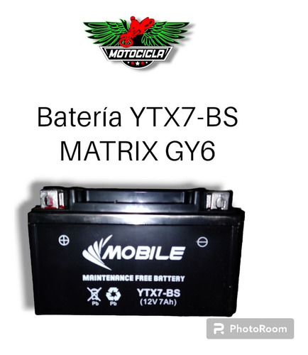 Bateria Ytx7 Moto Matrix 
