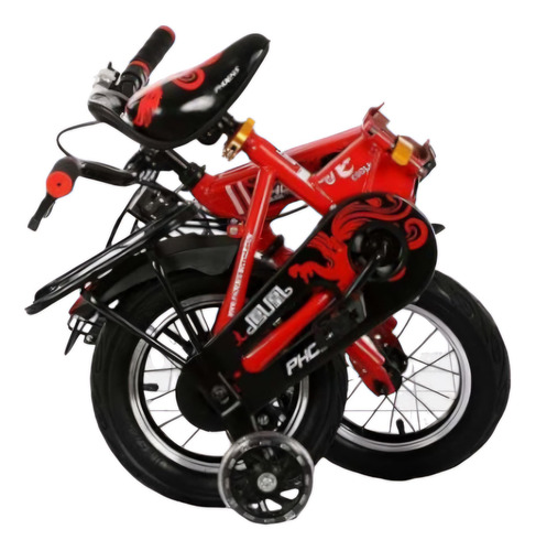Bicicleta Parta Niños Aro 12 Con Luces Y Plegable Yab2025