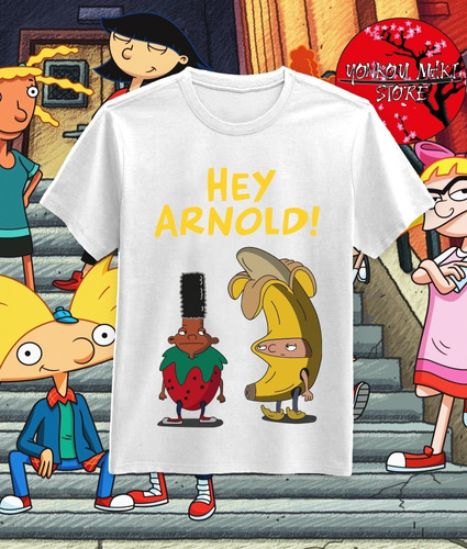 Polera Hey Arnold! Geral Y Arnold Frutas Nickelodeon