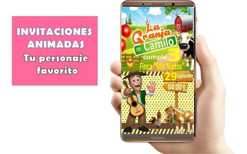 Invitacion Granja De Zenon Video Tarjeta Virtual Digital