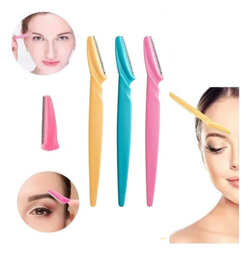 Perfilador Cejas X3 Navaja Quita Vello Facial Depilador