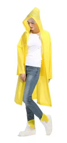 Ponchos De Lluvia Para Adultos, Poncho De Lluvia EVA Reutilizable, Abrigos  De Lluvia Portátiles Para Hombres Y Mujeres, Impermeables Con Capucha